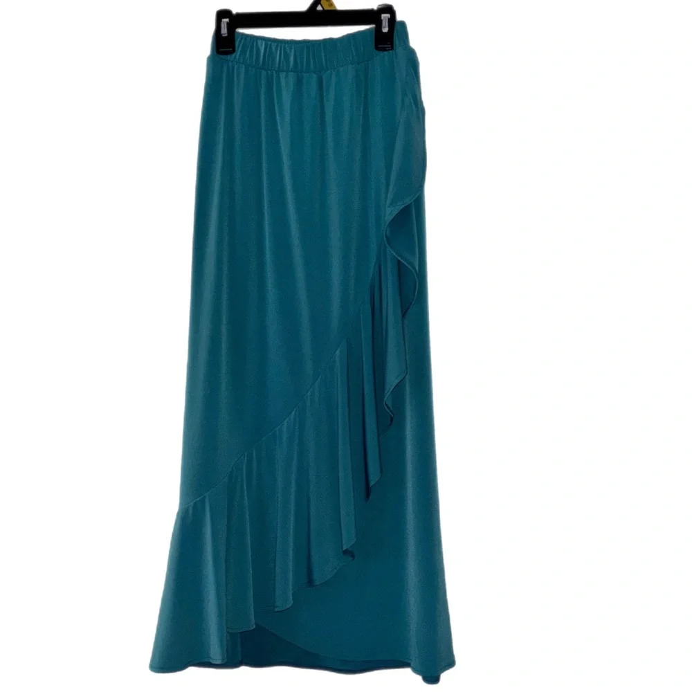 Colleen Lopez Asymmetrical green Skirt NWOT - Picture 2 of 8